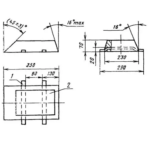 Протекторы П-ККА 350x230x70 мм АП2 ГОСТ 26251-84